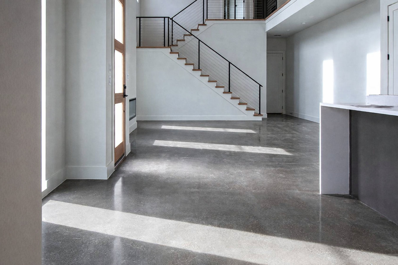 Concrete floor installation